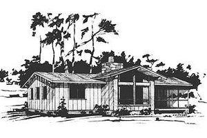 Ranch Exterior - Front Elevation Plan #10-120