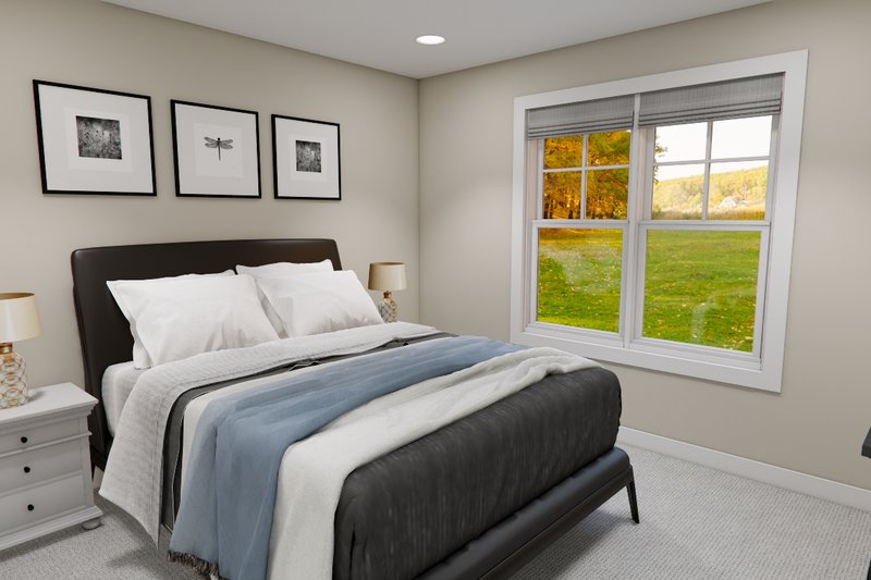 House Blueprint - Interior - Bedroom 2 for Bungalow House Plan #51-1361 - 4 bed, 3.5 bath
