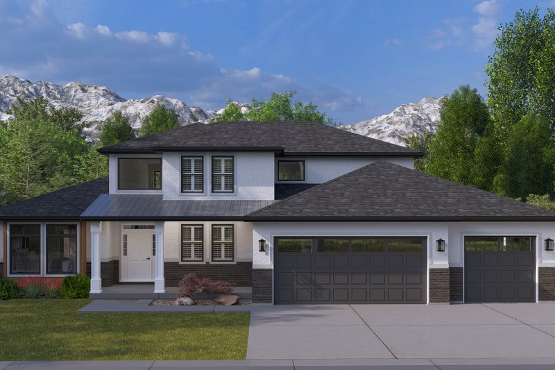 Dream House Plan - Exterior - Front Elevation 4 for Traditional House Plan #1060-288 - 4 bed, 2.5 bath