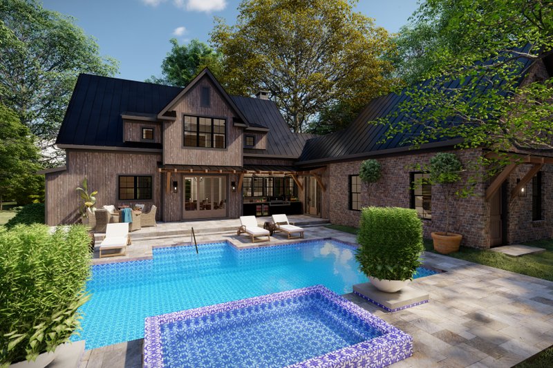 Dream House Plan - Exterior - Front Elevation 5 for Southern House Plan #1094-4 - 4 bed, 3.5 bath