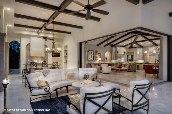 Exterior - Outdoor Living 1 for European House Plan #930-510 - 4 bed, 4.5 bath