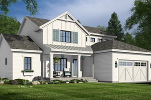 Farmhouse Exterior - Front Elevation Plan #51-1371