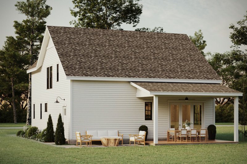 Home Plan - Exterior - Rear Elevation 1 for Farmhouse House Plan #461-111 - 3 bed, 2.5 bath