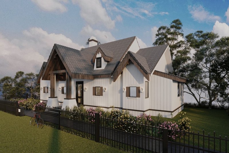 House Blueprint - Exterior - Other Elevation for Ranch House Plan #54-460 - 3 bed, 2.5 bath