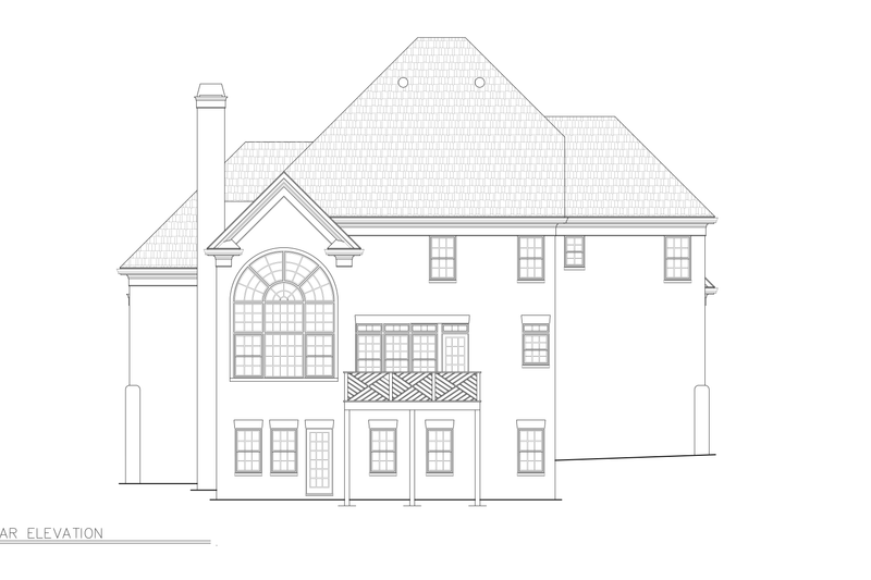 House Plan Design - Exterior - Other Elevation 1 for European House Plan #119-330 - 4 bed, 3 bath