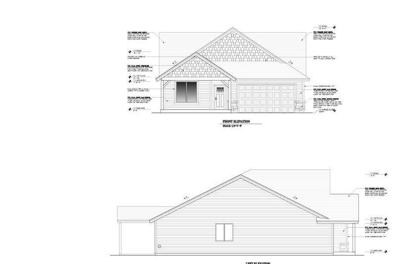 House Design - Exterior - Other Elevation for Craftsman House Plan #53-679 - 4 bed, 2 bath