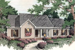 Ranch Exterior - Front Elevation Plan #406-9625