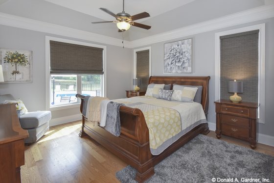 Interior - Master Bedroom for Craftsman House Plan #929-1025 - 4 bed, 3 bath