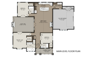 Floor Plan - Main Floor for Craftsman House Plan #1108-7 - 3 bed, 3 bath