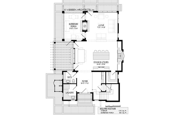 Floor Plan - Main Floor for Cottage House Plan #928-403 - 4 bed, 2.5 bath