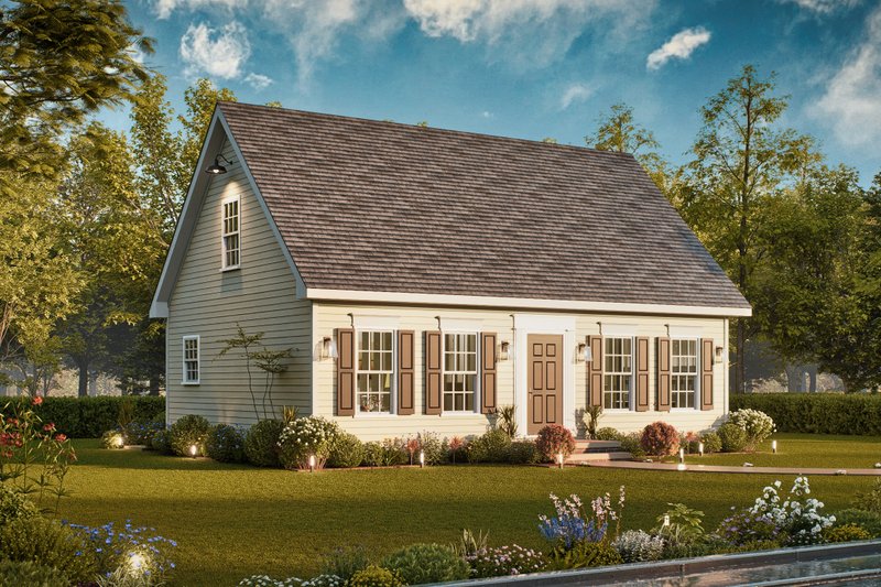 House Plan Design - Exterior - Front Elevation 3 for Traditional House Plan #54-630 - 3 bed, 2 bath