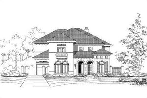 European Exterior - Front Elevation Plan #411-357