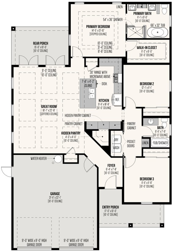 Prairie Floor Plan - Main Floor Plan #534-3