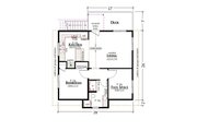 Farmhouse Style House Plan - 1 Beds 1 Baths 758 Sq/Ft Plan #1099-2 