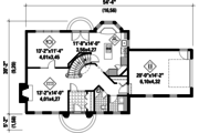 Colonial Style House Plan - 3 Beds 2 Baths 1838 Sq/Ft Plan #25-4853 