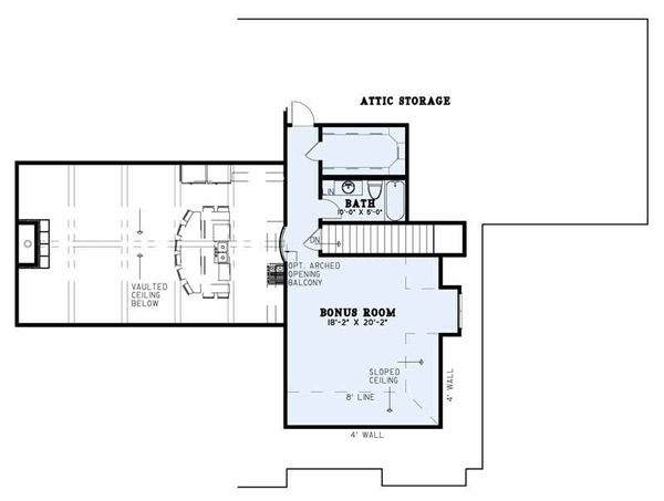 Country Floor Plan - Upper Floor Plan #17-2608