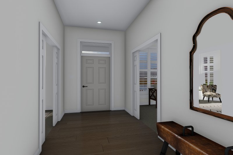 Architectural House Design - Interior - Entry 1 for Craftsman House Plan #1060-237 - 2 bed, 3 bath