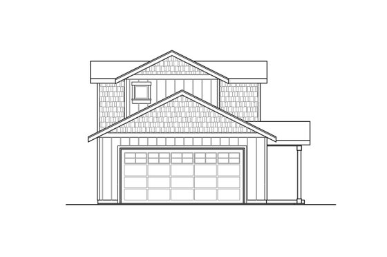 Exterior - Other Elevation for Country House Plan #124-1185 - 3 bed, 2.5 bath