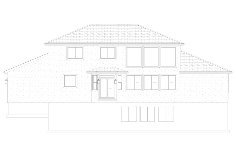 Dream House Plan - Exterior - Rear Elevation 2 for Traditional House Plan #1060-288 - 4 bed, 2.5 bath