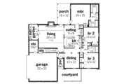 Country Style House Plan - 3 Beds 2 Baths 1681 Sq/Ft Plan #45-320 
