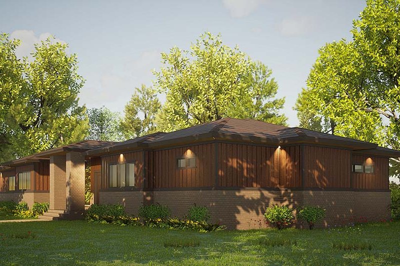 House Design - Exterior - Other Elevation 1 for Contemporary House Plan #923-201 - 3 bed, 3.5 bath
