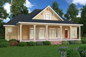Exterior - Front Elevation 3 for Cottage House Plan #45-378 - 3 bed, 2 bath