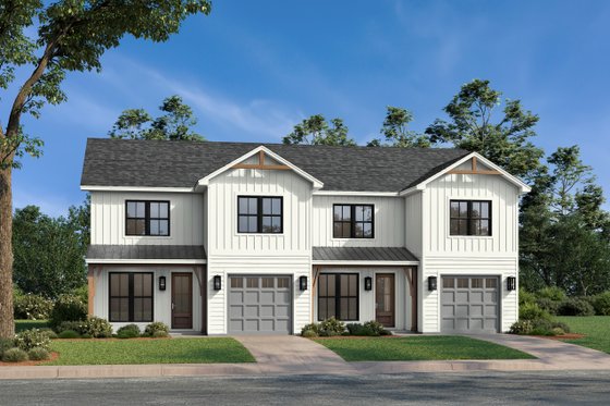 Exterior - Front Elevation 3 for Farmhouse House Plan #430-375 - 3 bed, 2.5 bath