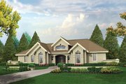 Mediterranean Style House Plan - 3 Beds 2.5 Baths 1948 Sq/Ft Plan #57-371 