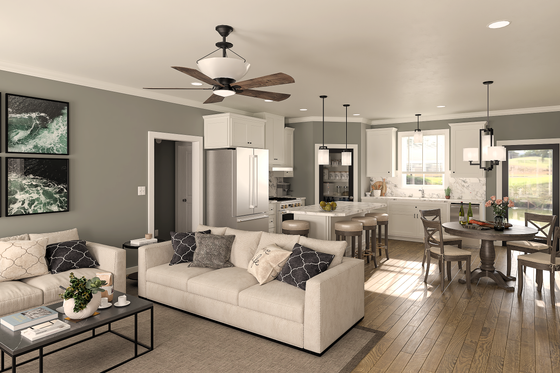 Interior - Kitchen for Farmhouse House Plan #44-273 - 3 bed, 2 bath