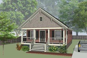Cottage Exterior - Front Elevation Plan #79-108