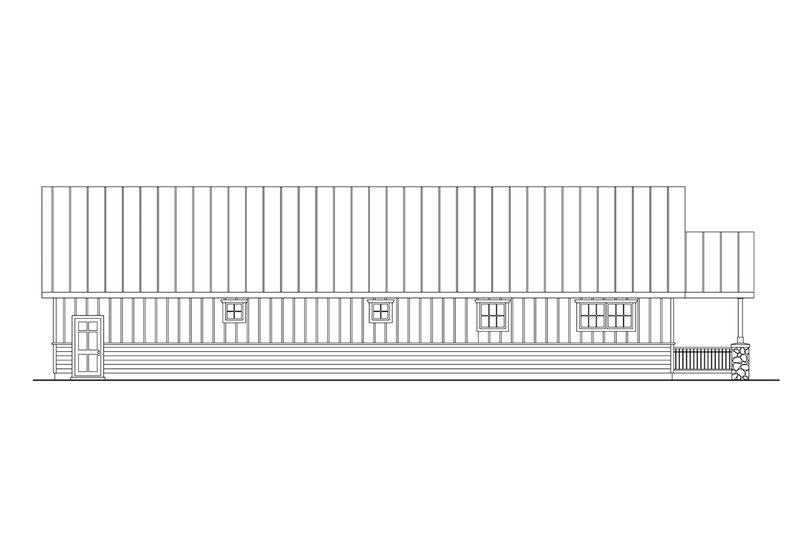 House Design - Exterior - Other Elevation for Craftsman House Plan #124-1390 - 1 bed, 1 bath
