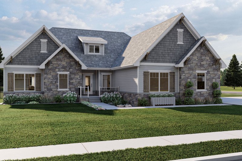 Architectural House Design - Exterior - Other Elevation 5 for Cottage House Plan #455-116 - 2 bed, 2.5 bath
