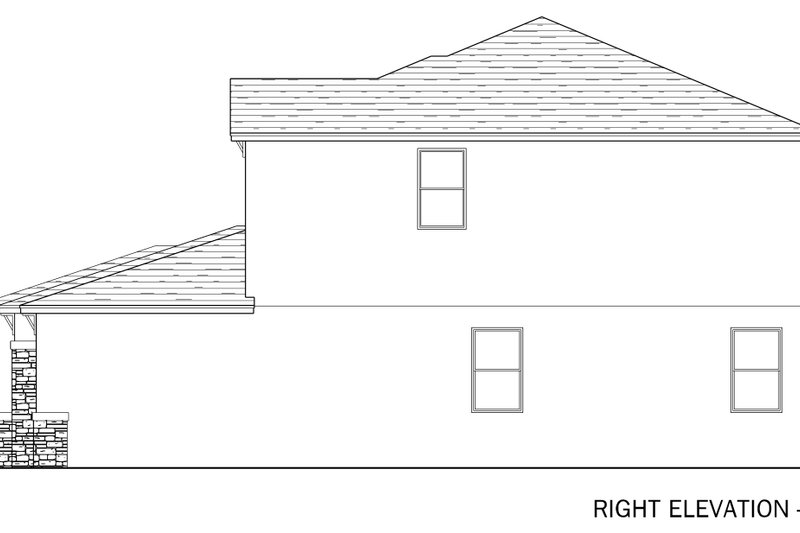 House Blueprint - Exterior - Other Elevation 1 for Traditional House Plan #1058-259 - 5 bed, 3.5 bath