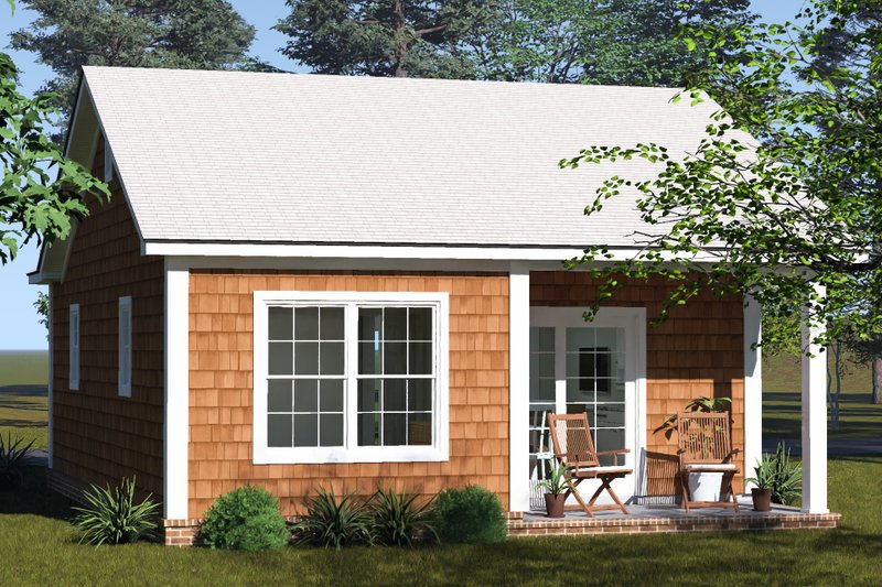 House Blueprint - Exterior - Other Elevation 6 for Cottage House Plan #513-2450 - 2 bed, 1 bath