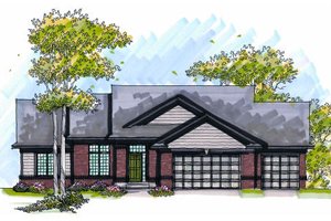 Traditional Exterior - Front Elevation Plan #70-1003