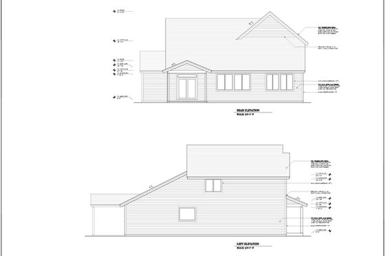 Exterior - Other Elevation 1 for Craftsman House Plan #53-702 - 5 bed, 2.5 bath