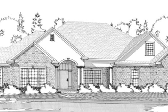 Exterior - Front Elevation for Traditional House Plan #63-118 - 4 bed, 2.5 bath
