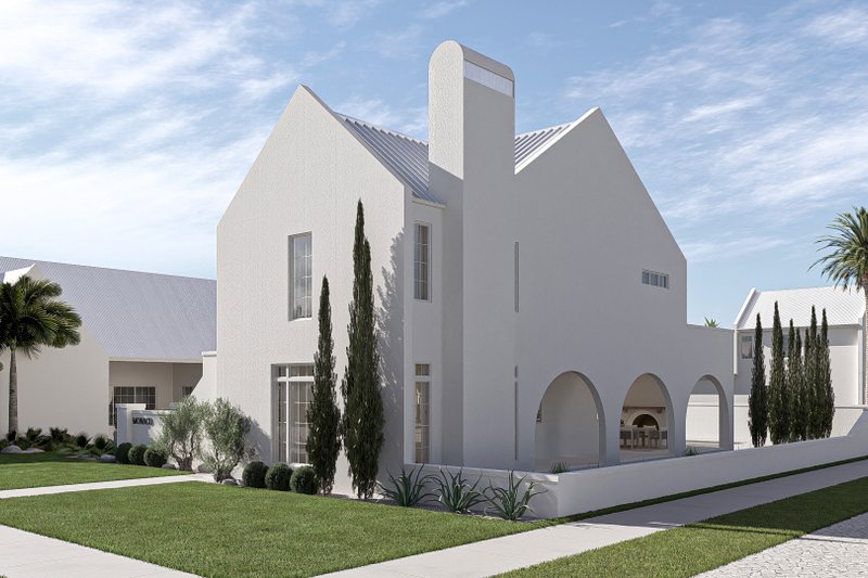 House Blueprint - Exterior - Other Elevation 4 for Beach House Plan #455-760 - 3 bed, 2.5 bath
