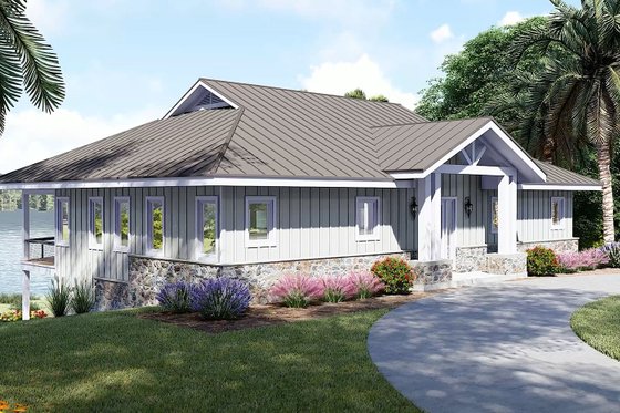 Exterior - Other Elevation 6 for Beach House Plan #932-1142 - 3 bed, 2.5 bath