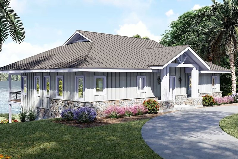 House Design - Exterior - Other Elevation 6 for Beach House Plan #932-1142 - 3 bed, 2.5 bath