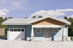 Craftsman Exterior - Front Elevation Plan #1106-168