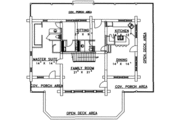 Log Style House Plan - 2 Beds 3 Baths 2683 Sq/Ft Plan #117-126 