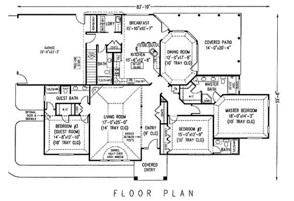 Home Plan - European Floor Plan - Main Floor Plan #11-113