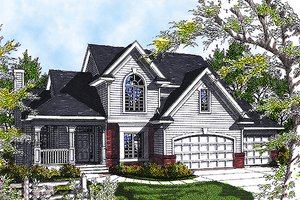 Traditional Exterior - Front Elevation Plan #70-330