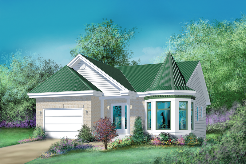 Home Plan - European Exterior - Front Elevation Plan #25-1168