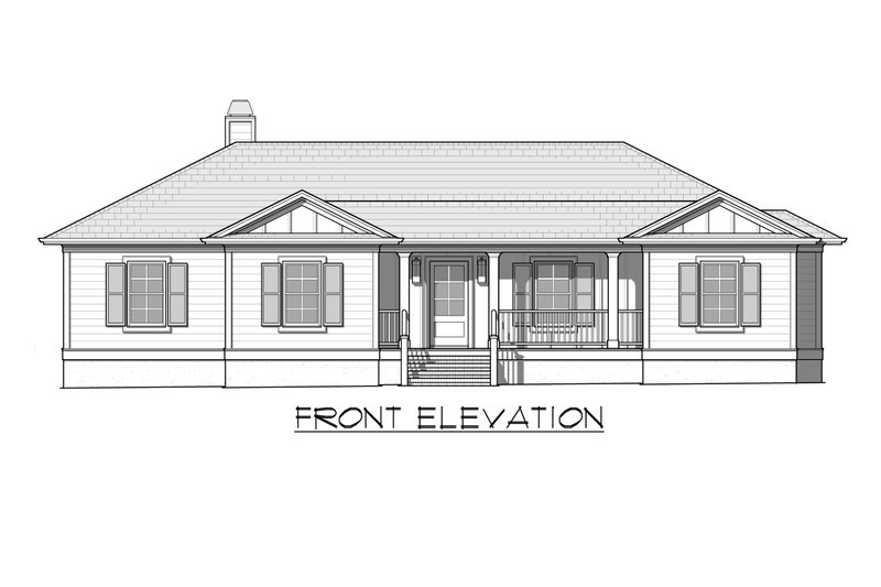 Dream House Plan - Exterior - Front Elevation 3 for Traditional House Plan #1054-101 - 4 bed, 3 bath