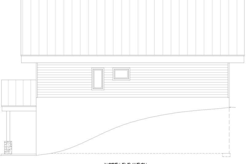 House Design - Exterior - Rear Elevation for Beach House Plan #932-1095 - 4 bed, 3 bath