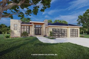 Contemporary Exterior - Front Elevation Plan #930-533