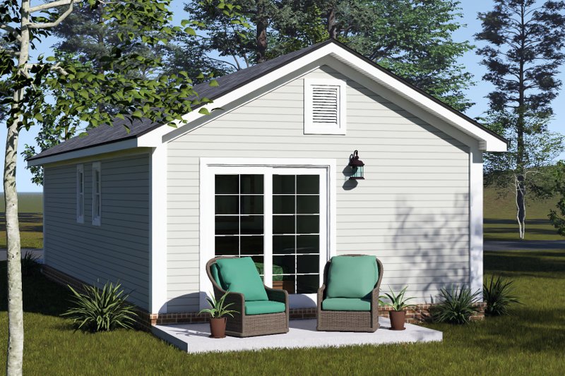 Dream House Plan - Exterior - Other Elevation 2 for Cottage House Plan #513-2434 - 1 bed, 1 bath