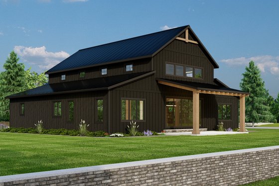 Two-Story Barndominium Plan